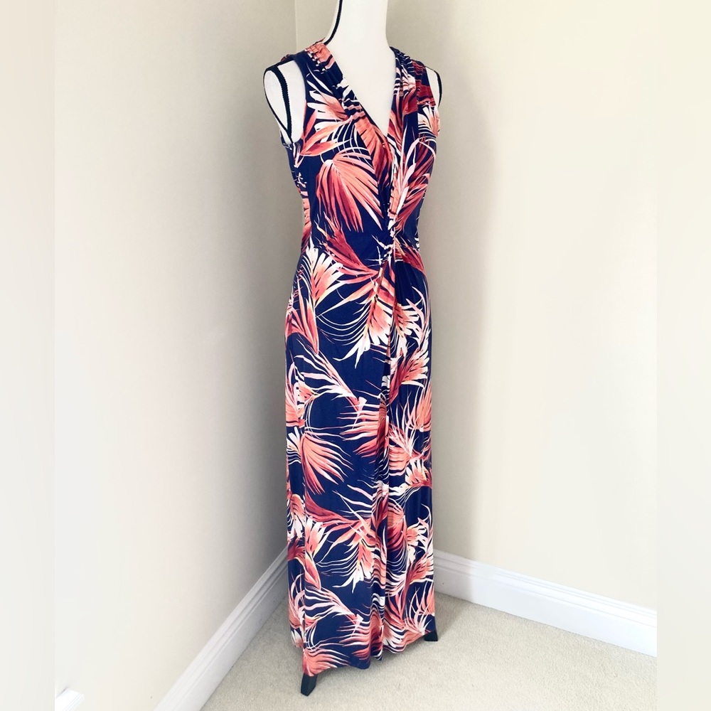 Tommy Bahama Fireworks Fronds Tambour Maxi Dress Size M - Picture 9 of 14